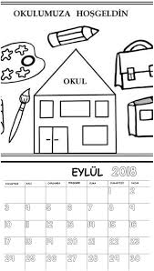 Okul Oncesi 2018 Boyama Sayfali Takvimi Okul Oncesi Etkinlik Faliyetleri Madamteacher Com Okul Okul Oncesi Boyama Sayfalari