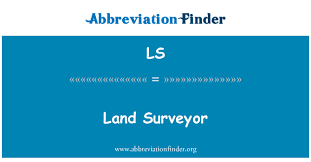 See ls logo stock video clips. Ls Definition Land Surveyor Abbreviation Finder