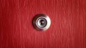Cabin hook and eye latch for gate door swivel window. How To Install A Door Viewer Peep Hole Youtube