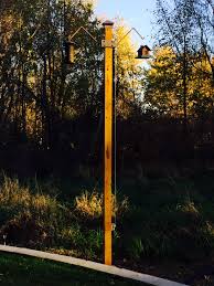 Bird Feeder Pulley System Bird Feeder On Tall 6x6 Post With Transom To Raise And Lower Bird Feeder Poles Tallest Bird Bird Feeders