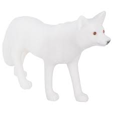 The wolf table is simple, yet beautiful. White Standing Wolf