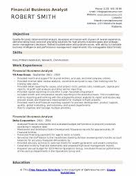 All of which are based on the organization they work for, the industry they are in, and their seniority. Financial Business Analyst Resume Samples Qwikresume
