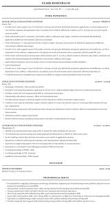 application support engineer resume