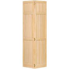 Raised panel bifold doors interior. Bi Fold Closet Door 30 X 80 X 30 Clear 6 Panel Solid Core Wood Home Interior Home Improvement Doors