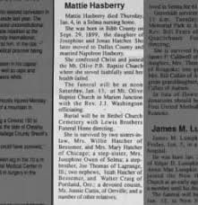 Obituary for Mattie Hatcher