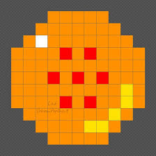 La Sfera Numero 7 Di Dragonball Schema Pyssla Schemiperline It Schema Pixel Art Dragon Ball