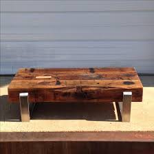 End tables offer smaller spaces for these items along with a lamp and other things you may need more conveniently placed while you're on your sofa, loveseat or. Custom Living Room Table Set Stainless Steel And 8x8 Beam Coffee Table And End Table By Kmr Werkes Custommade Com