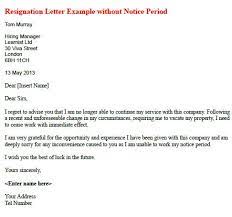 Resigning without a notice period is not very common, but can be relevant in some situations. Resignation Letter Example Without Notice Period Learnist Org