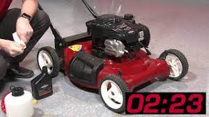 Oil life in a tiny lawn mower or a monster v8 engine is vastly different than life underground. Lawn Mower Oil Change In 3 Minutes Briggs Stratton
