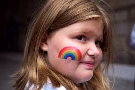 Autumn wearing Jessi's rainbow @Tattly