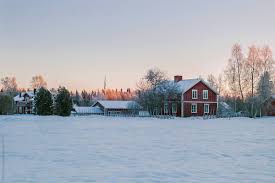 And the baltic sea and gulf of bothnia to the south and east. Winter Country Landscape In Southern Sweden By Duet Postscriptum House Scandinavia