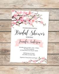 Cherry Blossoms Bridal Shower Invitation Pink Cherry Blossoms Etsy Blossom Invitation Flower Shower Invitations Cherry Blossom Wedding