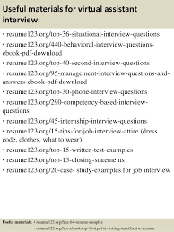 Check spelling or type a new query. Top 8 Virtual Assistant Resume Samples
