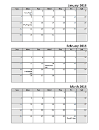 Aceasta pagina urmareste rezultatele inotatotilor din romania la competitiile din tara si strainatate. 2018 Calendar Templates Download 2018 Monthly Yearly Templates With Holidays
