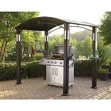 5 X 8 Outdoor Pergola With Lights Will Bring The Magic Of Relaxed Comfort To Your Backyard The Gazebo Comes With Four Lights Grill Gazebo Bbq Gazebo Gazebo
