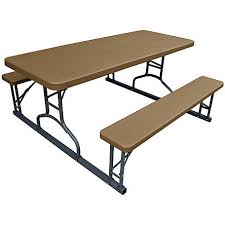 Plastic Development Group 6 Ft Wood Grain Picnic Table With Benches 622 At Tractor Supply Co Picnic Table Wood Grain Table