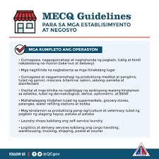 Ncr may shift to mecq. Qc Issues Mecq Guidelines For Business Establishments Untv News Untv News
