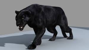 Panther Black 3d Model Black Jaguar Animal Jaguar Animal Panther