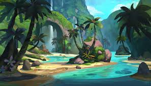 Artstation Tropical Environment Yog Joshi Environment Painting Art Background Environmental Art