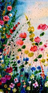 Original Floral Painting Abstract Floral Art Wild Flower Painting Impressionist Floral Framed F Abstract Flower Art Flower Art Painting Abstract Floral Art