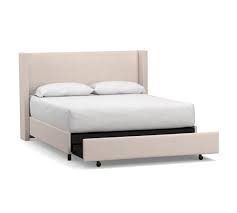 You could discovered one other tufted headboard full size bed better design concepts. Elliot Shelter Footboard Upholstered Storage Bed Pottery Barn