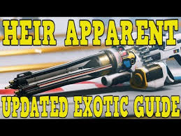HOW TO GET HEIR APPARENT EXOTIC MACHINE GUN! UPDATED EXOTIC & CATALYST  GUIDE! - GUARDIAN GAMES 2022 - YouTube
