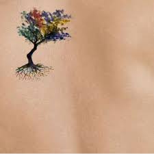 Tree Small On Light Skin Tattoo Stencil Temporary Tattoo Jpg 501 501 Watercolor Tattoo Tree Tree Tattoo Small Silhouette Tattoos