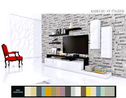 Tv Unitesi Modelleri Kitaplikli Ayyapi Denizli Wall Mounted Tv Unit Wall Mounted Tv Interior