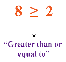However, in the global environment the object symbol contains =. Greater Than Or Equal To Symbol Meaning Examples Cuemath