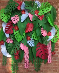 Paper Leaves Green Leaves Wall Decor Leaf Diy Paper Leaf Decor Paper Flowers Paper Leaves