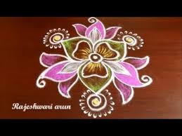 Simple Sankranthi Muggulu With Colors Dots Pongal Kolam Designs New Year Rangoli 2018 Youtube New Year Rangoli Rangoli Designs Kolam Designs