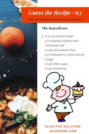 Today S Guess The Recipe Puzzle Can You Solve Classic Food Recipes Ingredients