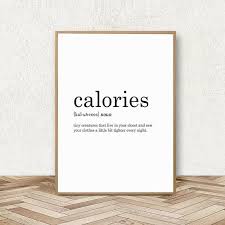 Funny Kitchen Wall Art Calories Definition Print Diet Print Dietitian Gifts Kitchen Quote Definition Bathroom Wall Decor Art Kitchen Wall Art Bathroom Wall Art