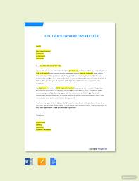 Free Cdl Truck Driver Cover Letter Template Ad Paid Truck Cdl Free Driver Template Lettering Cover Letter Template Cover Letter Template Word