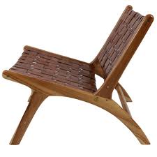 Decor Therapy Roy Antique Brown Leather Strap Chair Fr8715 The Home Depot In 2020 Decor Therapy Cheap Leather Chairs Chair