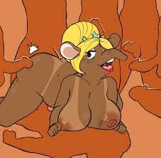 2020 absurd res all fours animal crossing anthro anthro  penetrated areola ass big breasts big butt blonde hair bodily fluids  breasts cowgirl position doggy style double penetration drooling erection