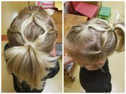 The 5 year old girl hairstyles are very popular for hair of medium length. 5 Year Old Daughter S Hairstyle Great For Keeping Flyaways Back And Up Baby Girl Hairstyles Birthday Hairstyles Girl Hairstyles