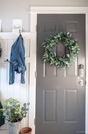 Door Paint Color Kendall Charcoal By Benjamin Moore Trim Paint Color Simply White By Benjamin Moore Interior Door Colors Mudroom Paint Color Mudroom Paint