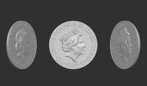Elizabeth 2 Medal Coin 3d Print Model Art Model 3d Printable Models Print