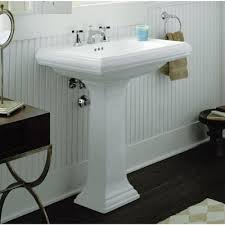 Kohler Memoirs Pedestal Bathroom Sink Combo With 8 In Centers And Classic Design In White K 2258 8 0 The Home Depot In 2020 Pedestal Sink Sink Bathroom Sink