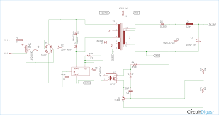 12v 1a Power Supply Circuit Design Using Viper22a Power Supply Circuit Circuit Design Electronics Circuit