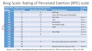 Borg Rating Of Perceived Exertion Rpe Scale Application Example
