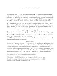 · riscrittura del sistema formato solo dalle r equazioni . Teorema Rouche Capelli E Cramer Pdf