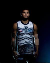 The story behind the design comes from the the cummeragunja walk off, which was a protest by aboriginal people at cummeragunja station. Geelong 2021 Indigenous Guernsey Afl