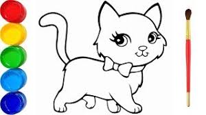 Grußkarten für männer, frauen oder kinder! Zeichnen Und Farben Schone Katze Katzen Zeichnen Wir Lernen Die Farben Susse Bilder Zeichnen Www Katze24 Com