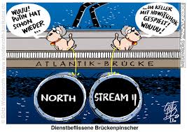 Tightly managed logistics and teamwork are the key to orchestrating the 24/7 installation of the nord stream 2 pipeline. Karikatur Cartoon Satire Politik Wirtschaft Zeichnung Illustration Auftragszeichnungen Auftragskarikatur