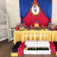 Snow White Birthday Party Pamuk Prenses Ve Yedi Cuceler Dogum Gunu Partisi Rainbowpartyevi Dogumgunu Partileri Dogum Gunu Prenses Partisi