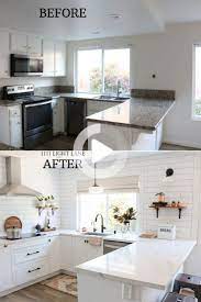 renovation de cuisine blanche semi artisanale avant apres renovation cuisine cuisine moderne idee cuisine