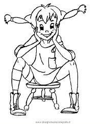 Pippi Langstrumpf 14 Gratis Malvorlage In Comic Trickfilmfiguren Pippi Langstrumpf Ausmalen