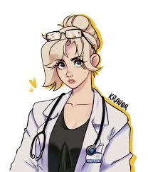 Overwatch Mercy Dr Skin Mercy Overwatch Overwatch Fan Art Mercy Fanart